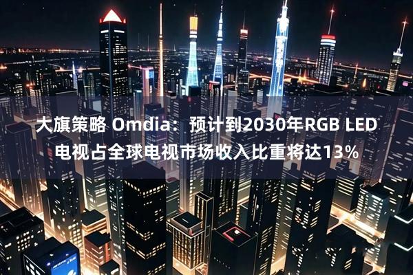 大旗策略 Omdia：预计到2030年RGB LED电视占全球电视市场收入比重将达13%